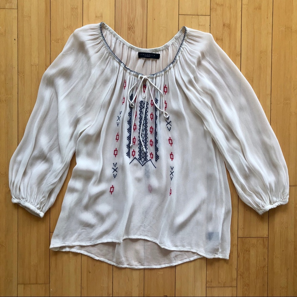 SANCTUARY SHEER POETS BLOUSE